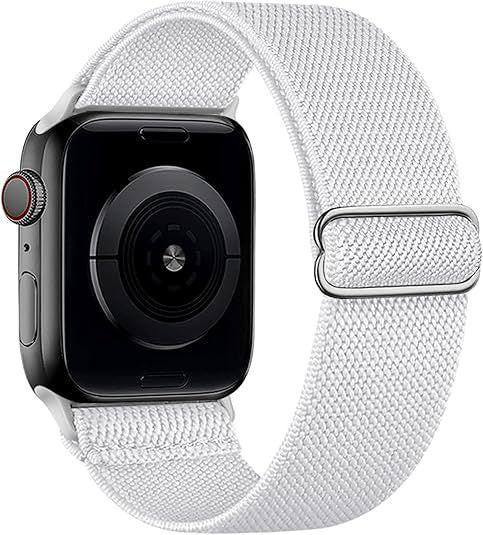 iBandGear Braided Nylon Loop Band for Apple Watch - White