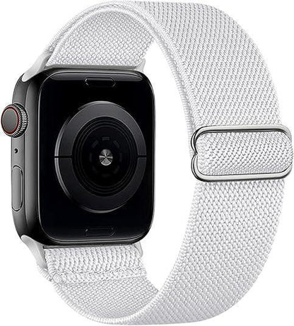 iBandGear Braided Nylon Loop Band for Apple Watch - White