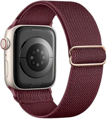 iBandGear Braided Nylon Loop Band for Apple Watch - Wine Red