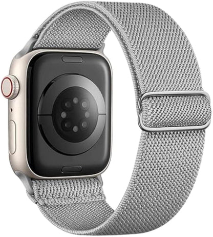 iBandGear Braided Nylon Loop Band for Apple Watch - Light Gray