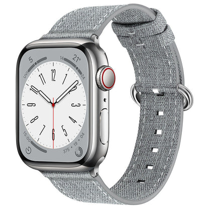 iBandGear Breathable Lightweight Canvas Band for Apple Watch - Light Gray
