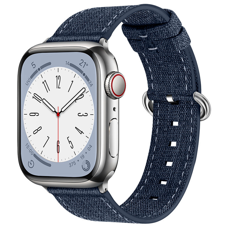 iBandGear Breathable Lightweight Canvas Band for Apple Watch - Royal Blue