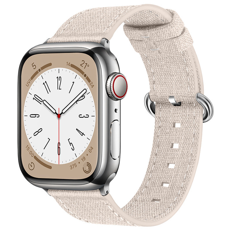 iBandGear Breathable Lightweight Canvas Band for Apple Watch - Starlight