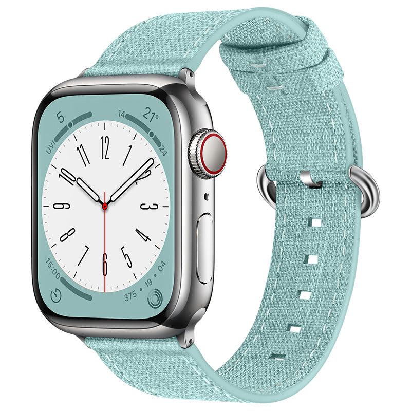 iBandGear Breathable Lightweight Canvas Band for Apple Watch - Light Green