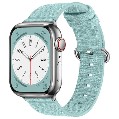 iBandGear Breathable Lightweight Canvas Band for Apple Watch - Light Green