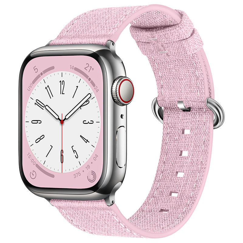 iBandGear Breathable Lightweight Canvas Band for Apple Watch - Pink
