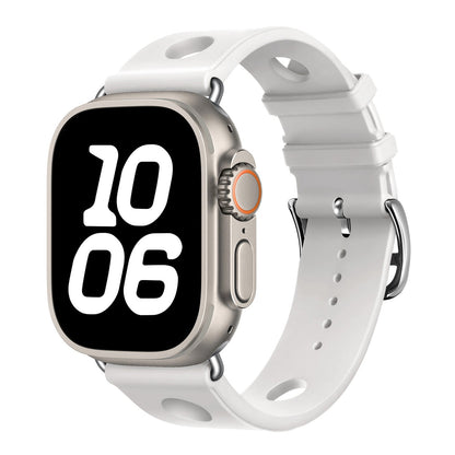 iBandGear BreathFlow Sport Silicone Band for Apple Watch - White