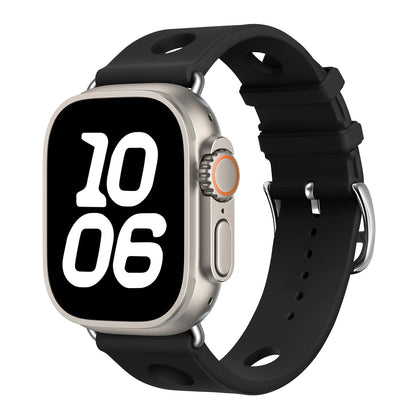 iBandGear BreathFlow Sport Silicone Band for Apple Watch - Black