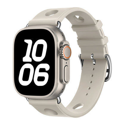 iBandGear BreathFlow Sport Silicone Band for Apple Watch - Starlight
