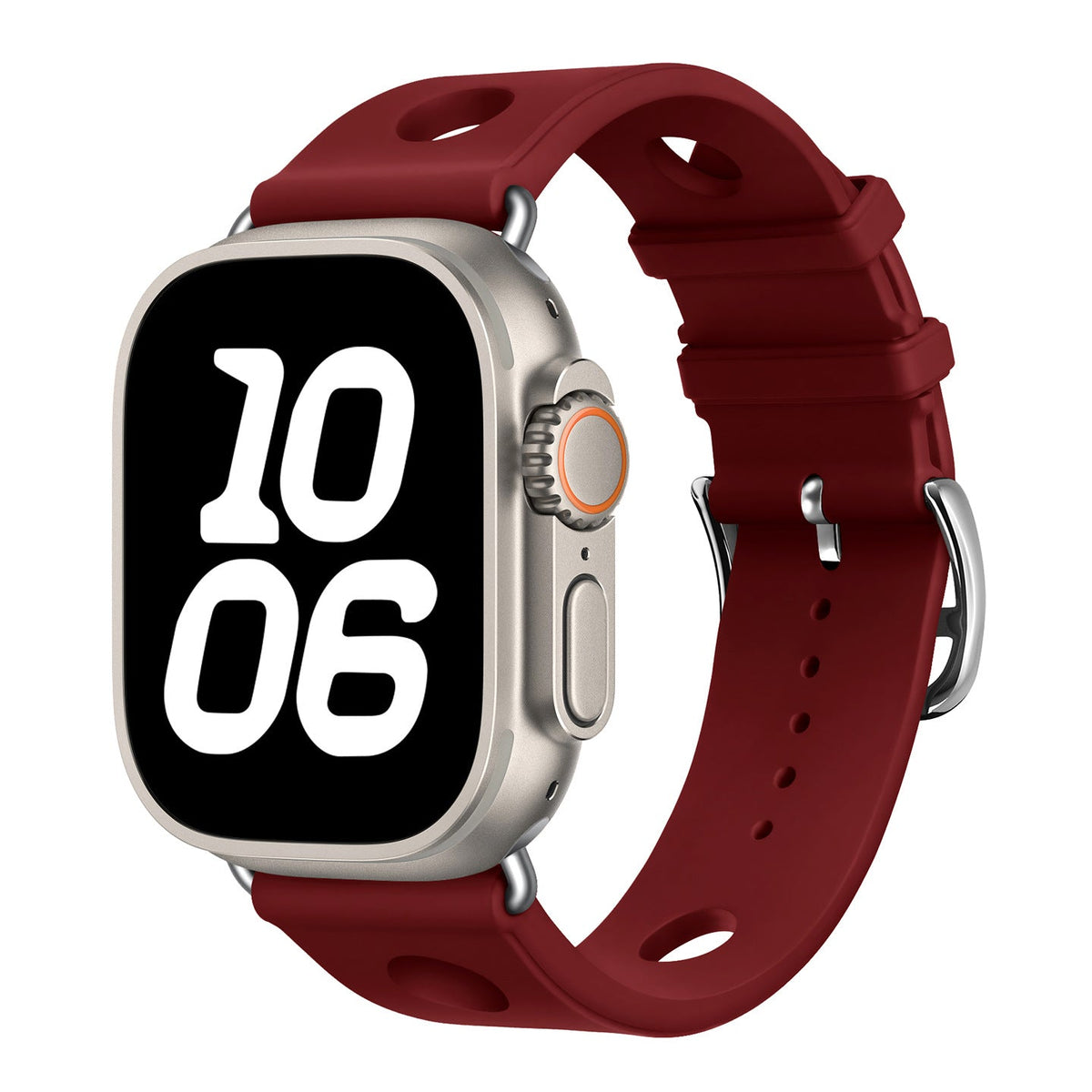 iBandGear BreathFlow Sport Silicone Band for Apple Watch - Burgundy