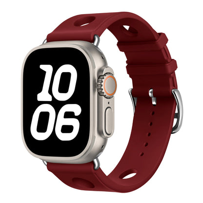 iBandGear BreathFlow Sport Silicone Band for Apple Watch - Burgundy
