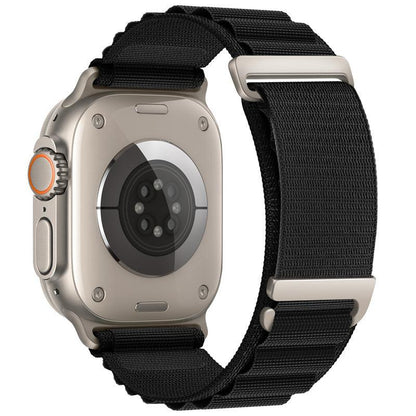 iBandGear C-Buckle Alpine Loop Nylon Band for Apple Watch - Black