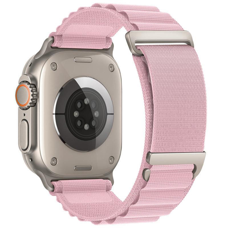 iBandGear C-Buckle Alpine Loop Nylon Band for Apple Watch - Pink Sand