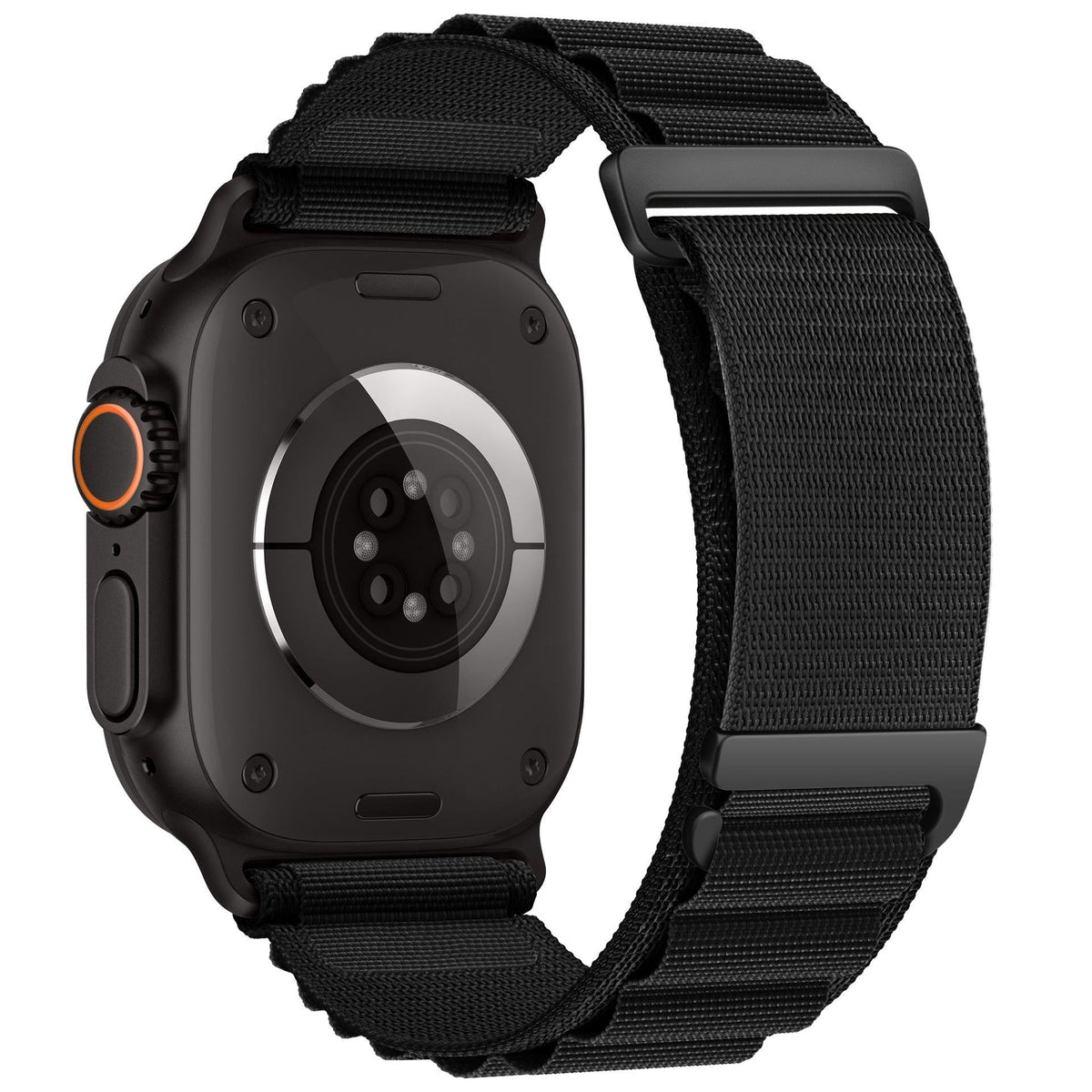 iBandGear C-Buckle Alpine Loop Nylon Band for Apple Watch - Black - Black