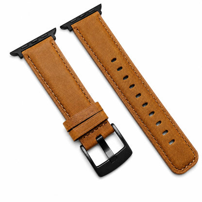 iBandGear Classic Leather Band for Apple Watch - Brown-Black