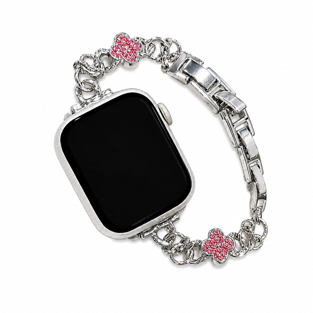 iBandGear Clover Charm Chain Band for Apple Watch - Pink