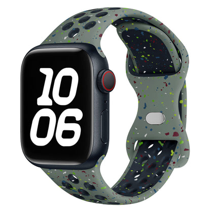 iBandGear Confetti Speckled Sport Silicone Band for Apple Watch - Green