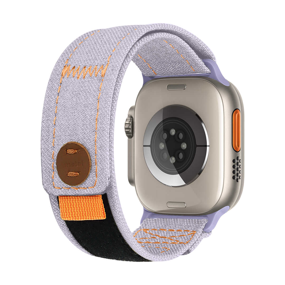 iBandGear Contrast Stitch Denim Loop Band for Apple Watch - Light Purple