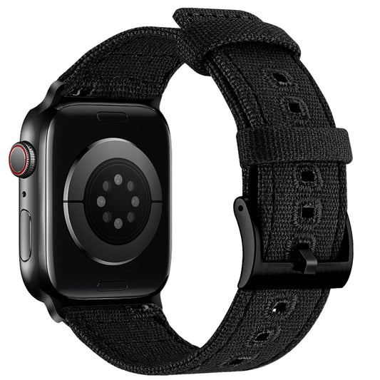 iBandGear Cotton Canvas Band for Apple Watch - Black – Black
