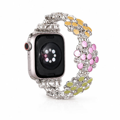 iBandGear Crystal Bloom Metal Bracelet Band for Apple Watch - Multicolor