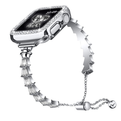 iBandGear Crystal Fringe Jewelry Band for Apple Watch - Silver