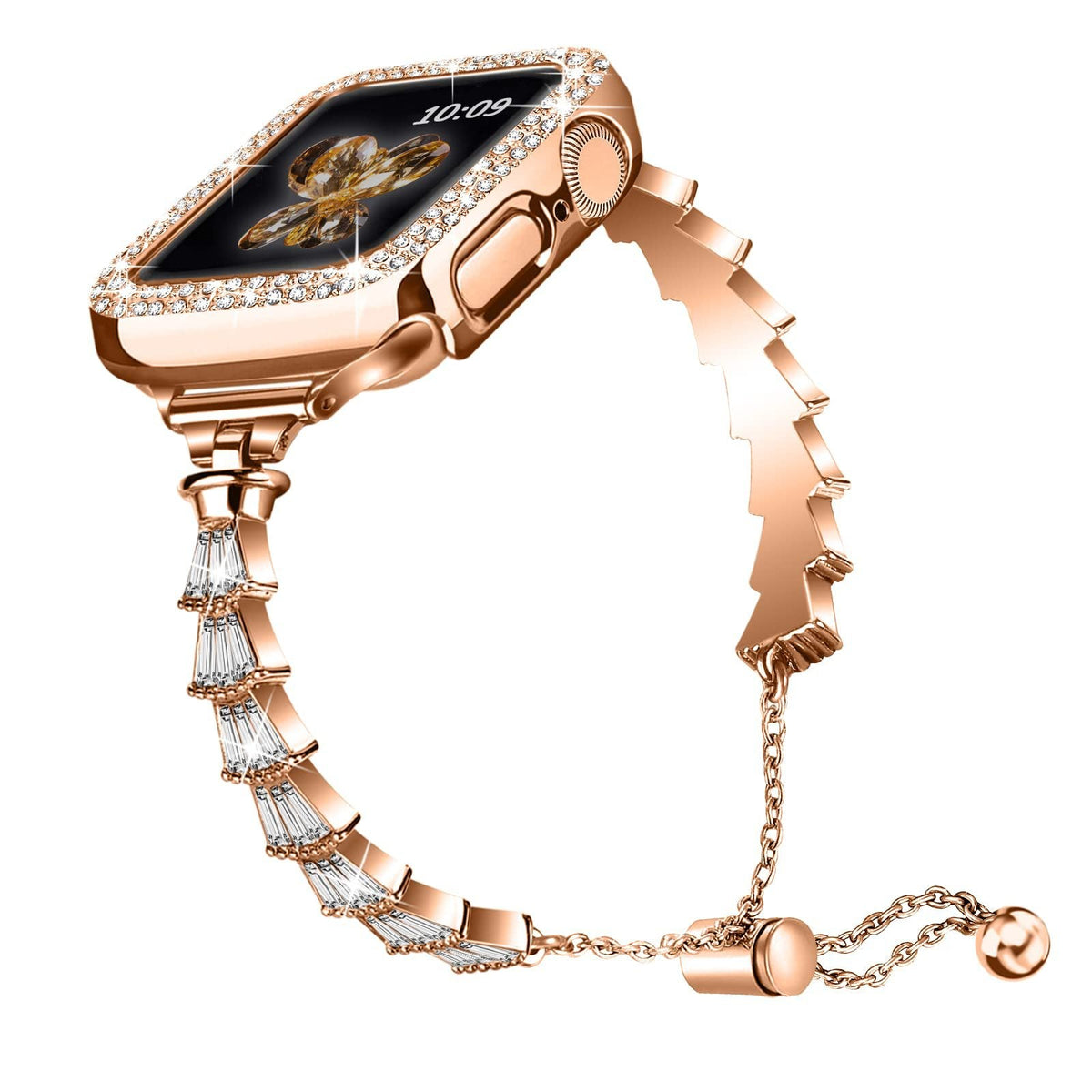 iBandGear Crystal Fringe Jewelry Band for Apple Watch - Rose Gold