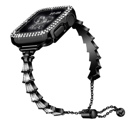 iBandGear Crystal Fringe Jewelry Band for Apple Watch - Black