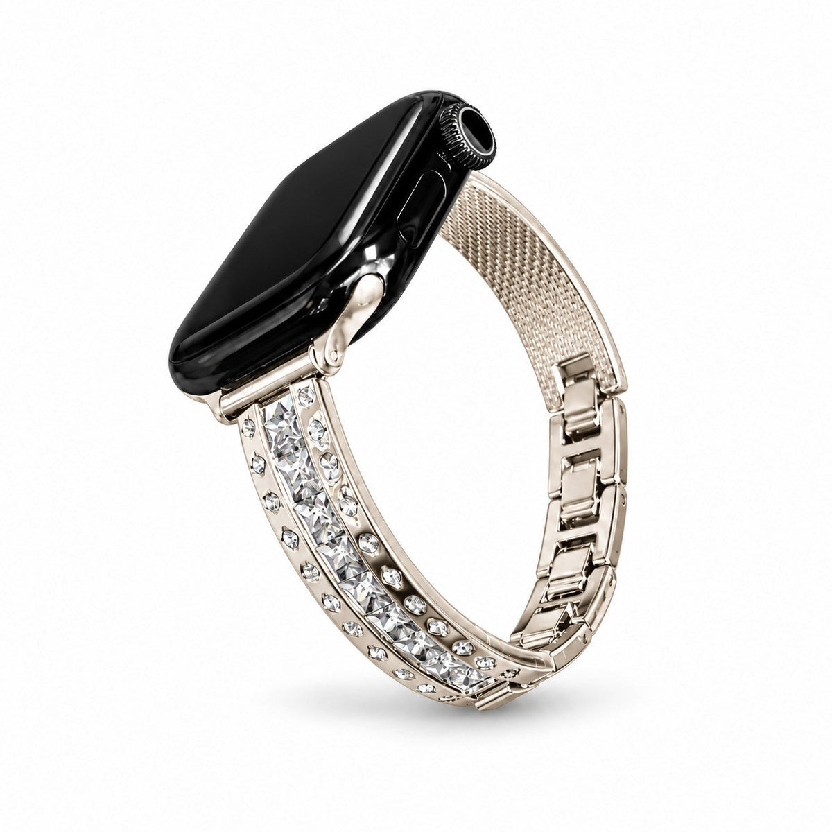 iBandGear Crystal Inlay Metal Bracelet Band for Apple Watch - Starlight