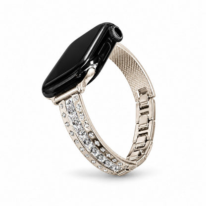 iBandGear Crystal Inlay Metal Bracelet Band for Apple Watch - Starlight