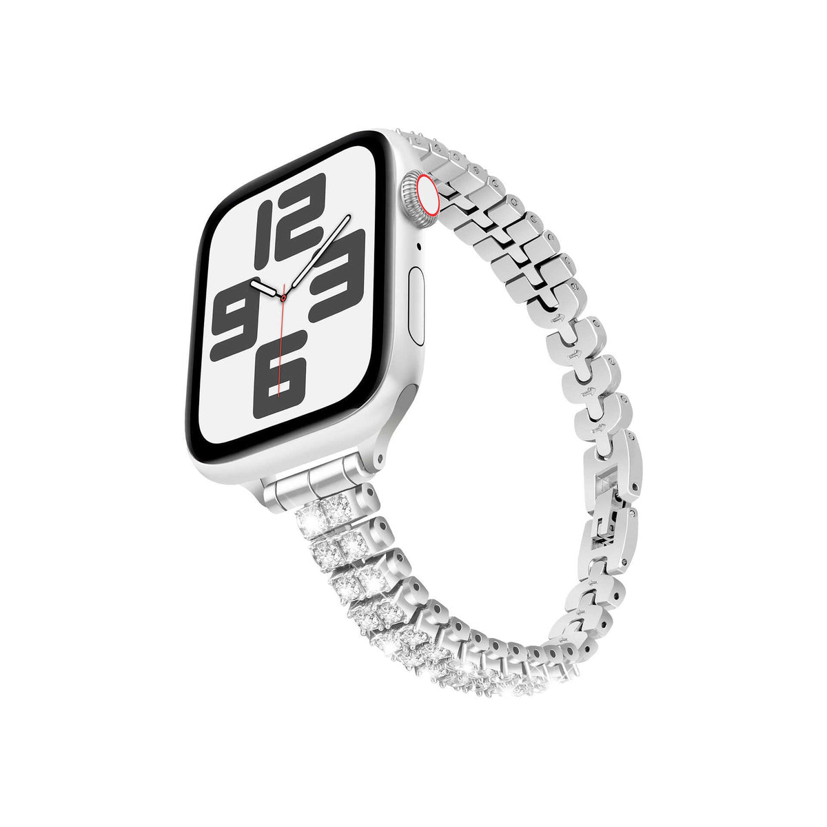 iBandGear Crystal Luxe Bracelet Band for Apple Watch - Silver