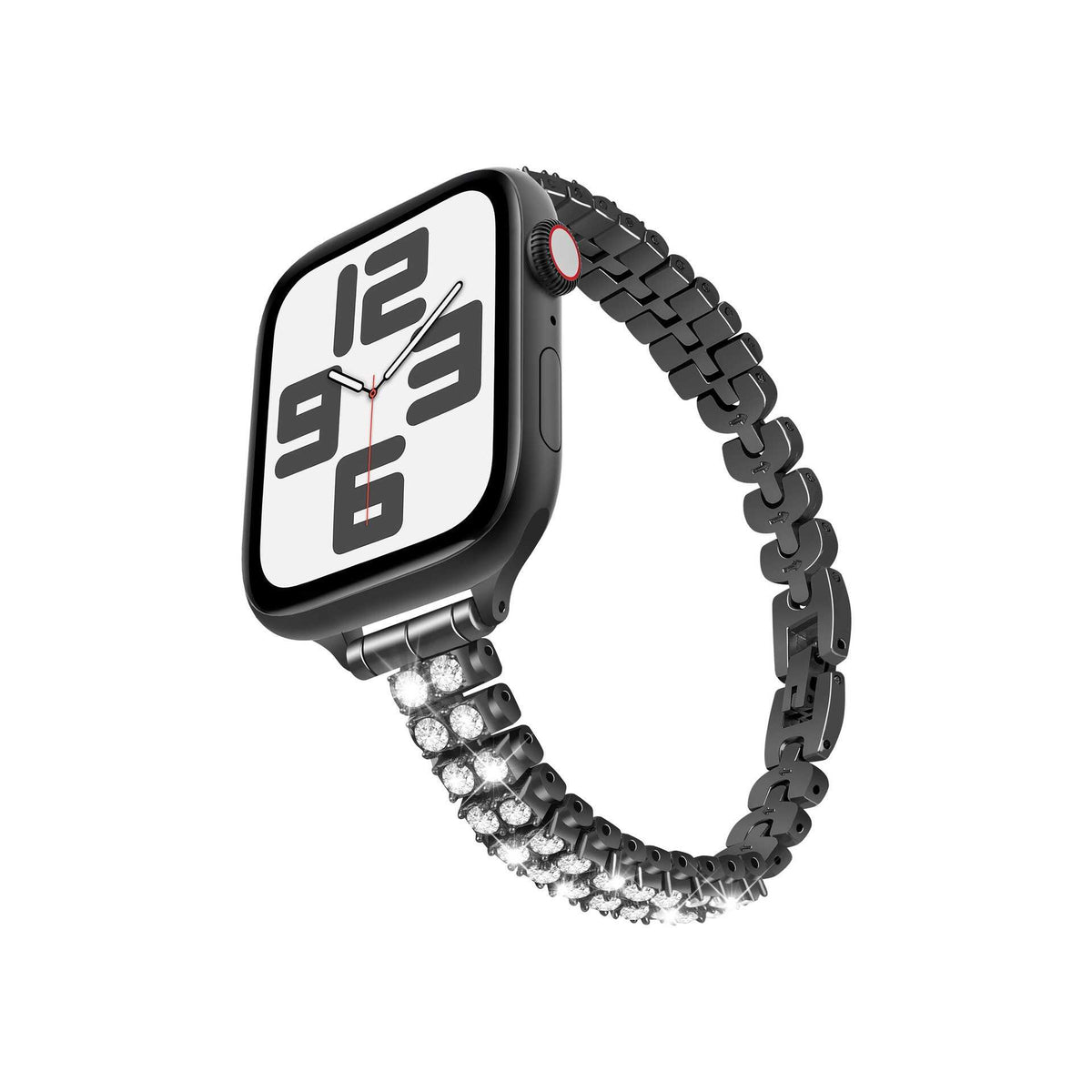 iBandGear Crystal Luxe Bracelet Band for Apple Watch - Black