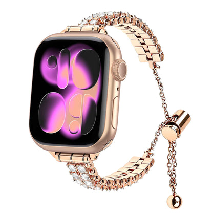 iBandGear Crystal Spike Metal Band for Apple Watch – Edgy Luxury Style - Rose Gold
