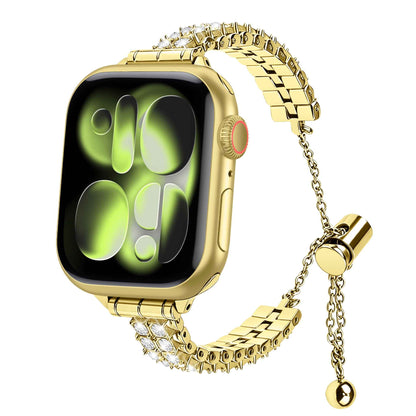iBandGear Crystal Spike Metal Band for Apple Watch – Edgy Luxury Style - Gold
