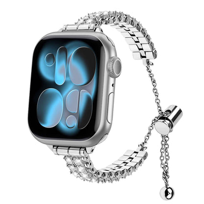 iBandGear Crystal Spike Metal Band for Apple Watch – Edgy Luxury Style - Silver