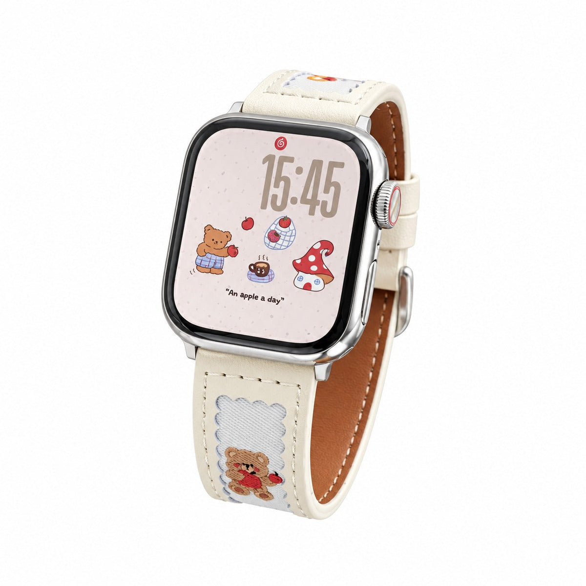 iBandGear Cute Bear Genuine Leather Band for Apple Watch - Starlight