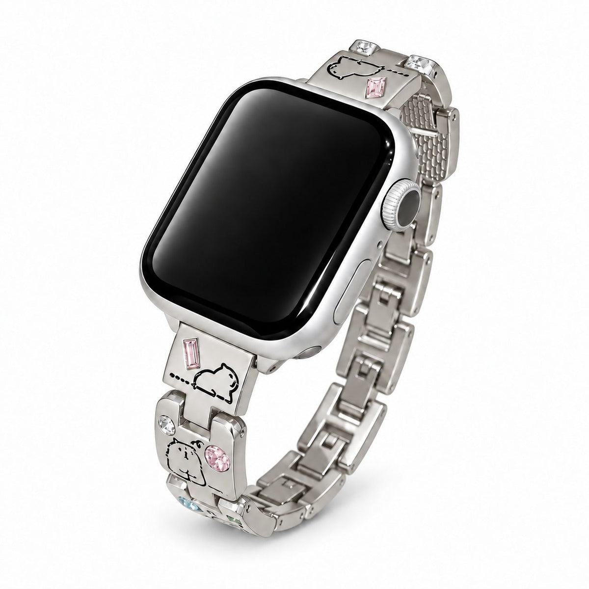 iBandGear Cute Critter Crystal Metal Band for Apple Watch - Starlight