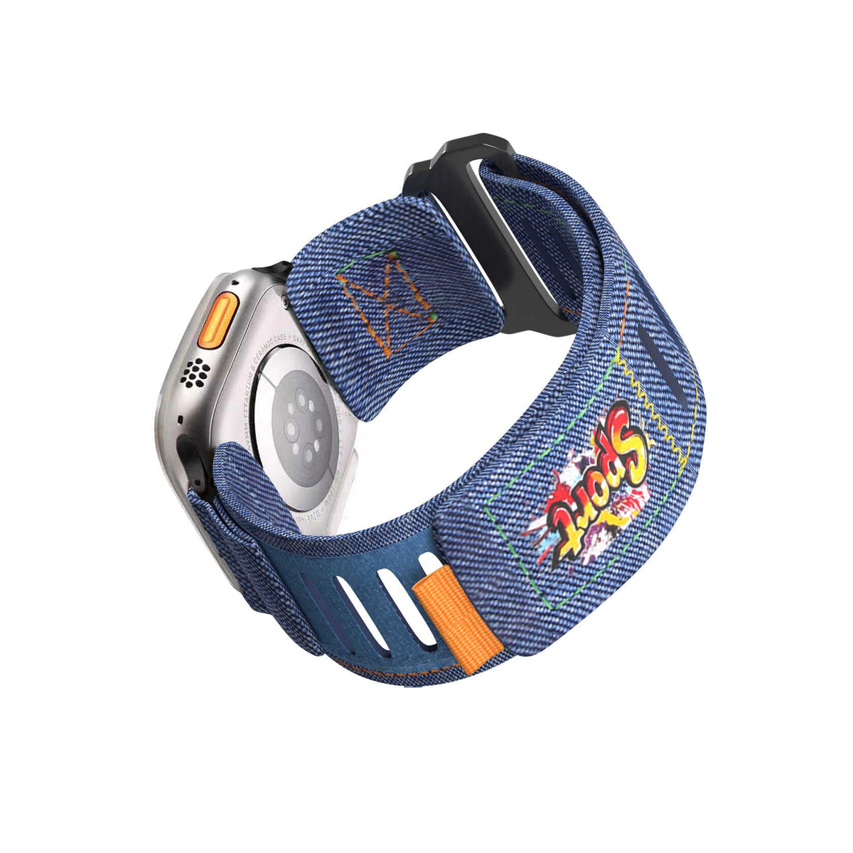 iBandGear Denim Breathable Band for Apple Watch - Dark Blue
