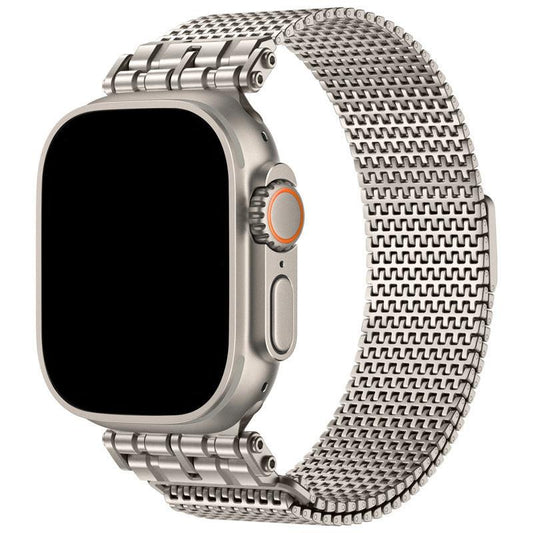 iBandGear Domino Magnetic Stainless Steel Band for Apple Watch - Titanium