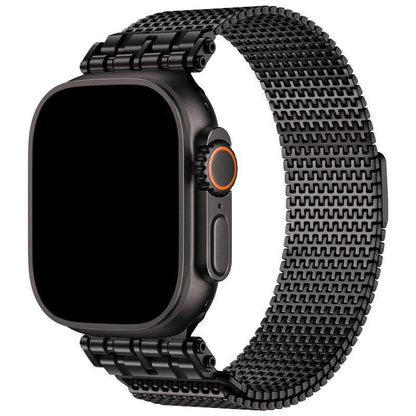 iBandGear Domino Magnetic Stainless Steel Band for Apple Watch - Black