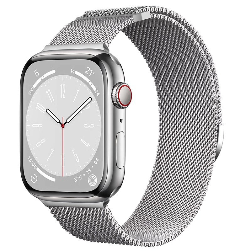 iBandGear Dual-Link Milanese Magnetic Band for Apple Watch - Silver