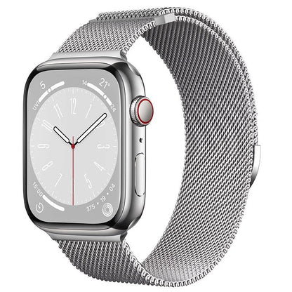 iBandGear Dual-Link Milanese Magnetic Band for Apple Watch - Silver
