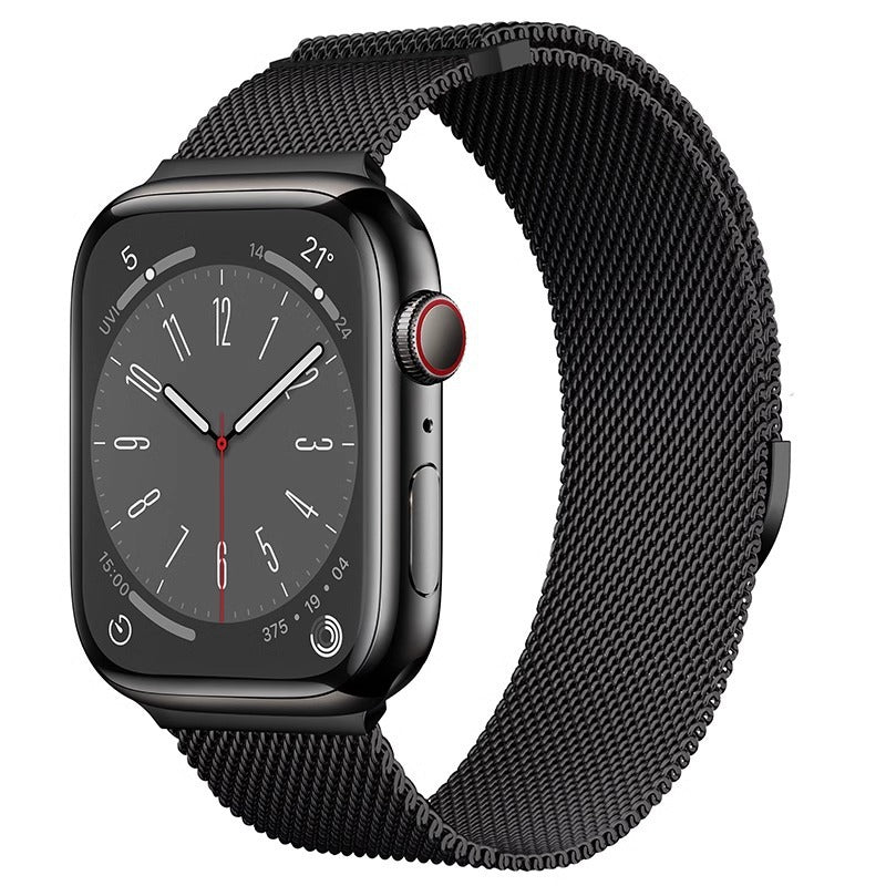 iBandGear Dual-Link Milanese Magnetic Band for Apple Watch - Black