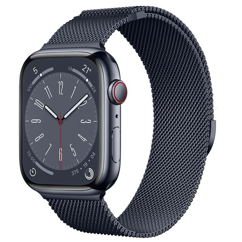 iBandGear Dual-Link Milanese Magnetic Band for Apple Watch - Midnight Blue
