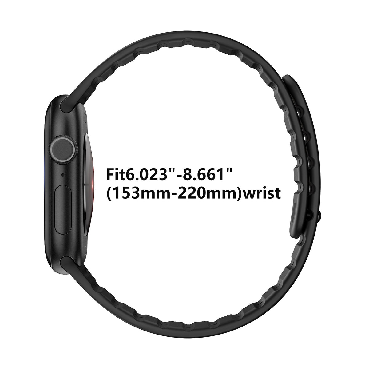iBandGear Dual-Tone Magnetic Silicone Band for Apple Watch with Glow Accent Option - detail 7