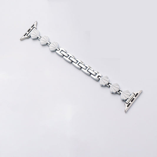 iBandGear Elegant Charm Metal Bracelet Band for Apple Watch - White