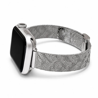 iBandGear Elegant Milanese Mesh Band for Apple Watch - Silver