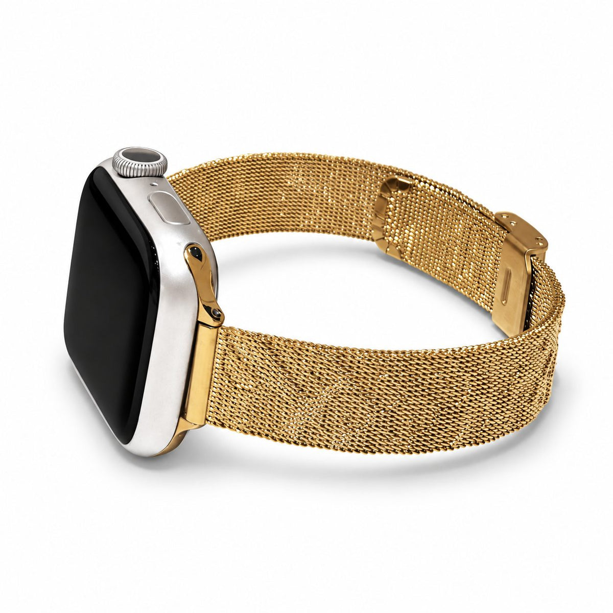 iBandGear Elegant Milanese Mesh Band for Apple Watch - Gold