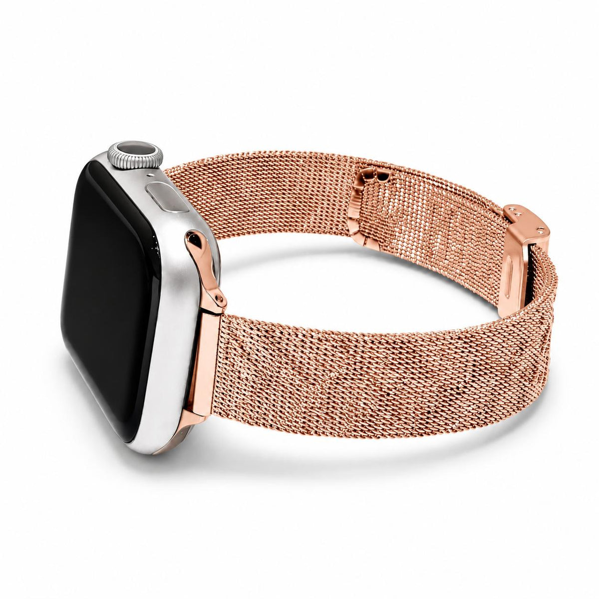 iBandGear Elegant Milanese Mesh Band for Apple Watch - Rose Gold