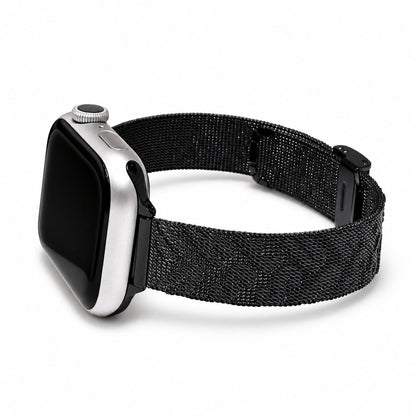 iBandGear Elegant Milanese Mesh Band for Apple Watch - Black