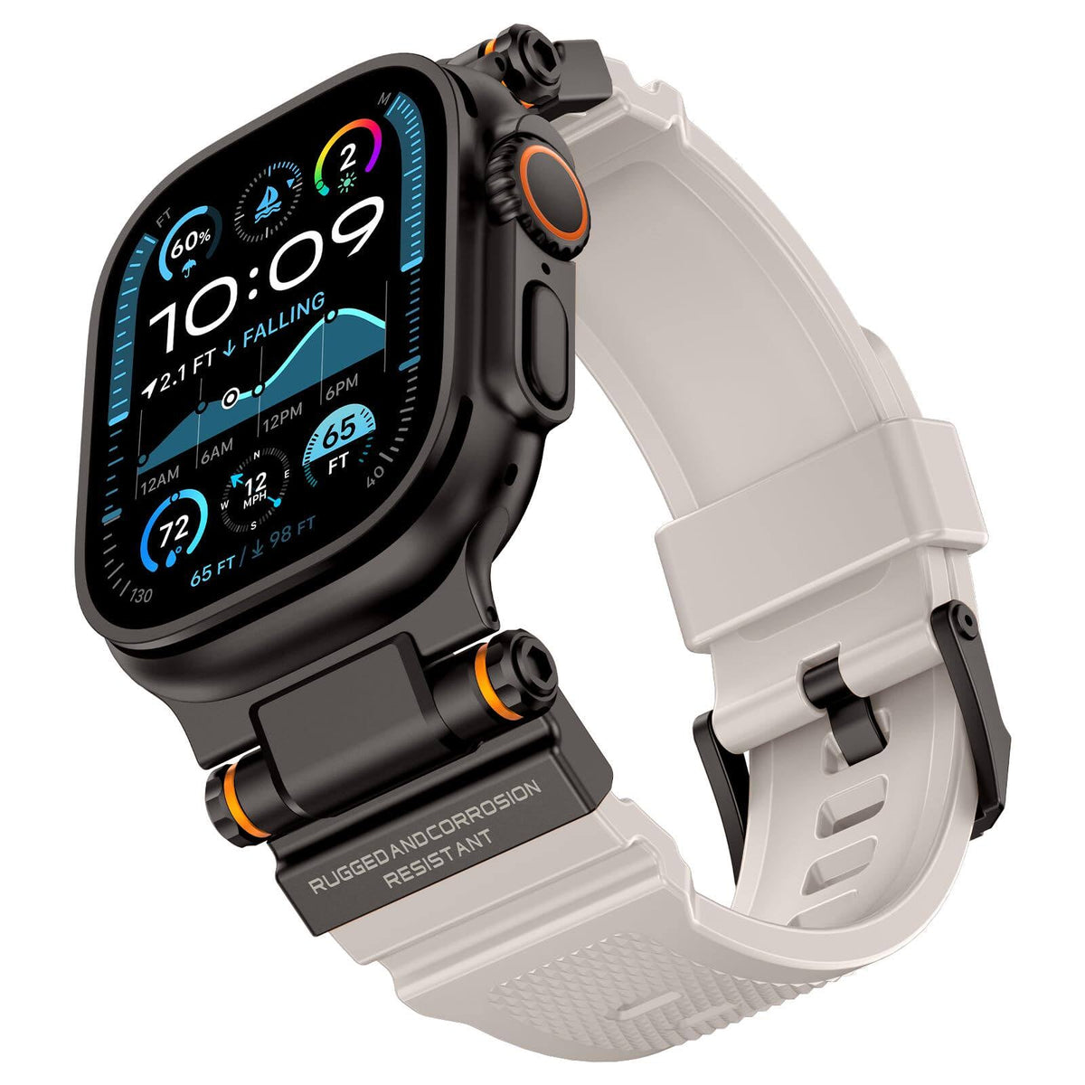 iBandGear Explorer Armor Band for Apple Watch - Black-Starlight